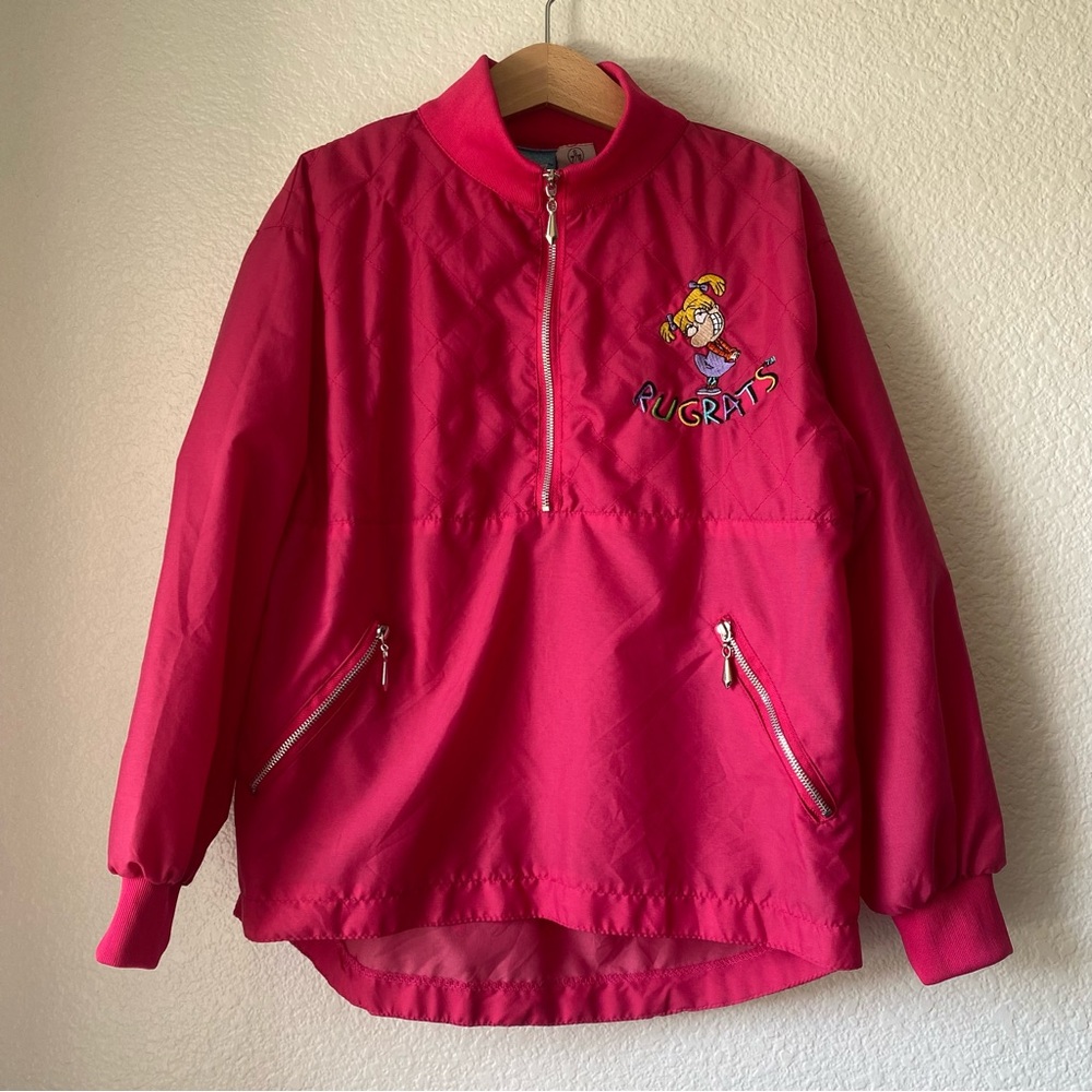 Vintage 1996 Nickelodeon Rugrats Windbreaker Jacket Youth Size 7/8